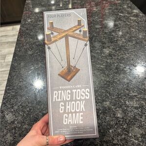 Brand new! Wooden Ring Toss & Hook Game